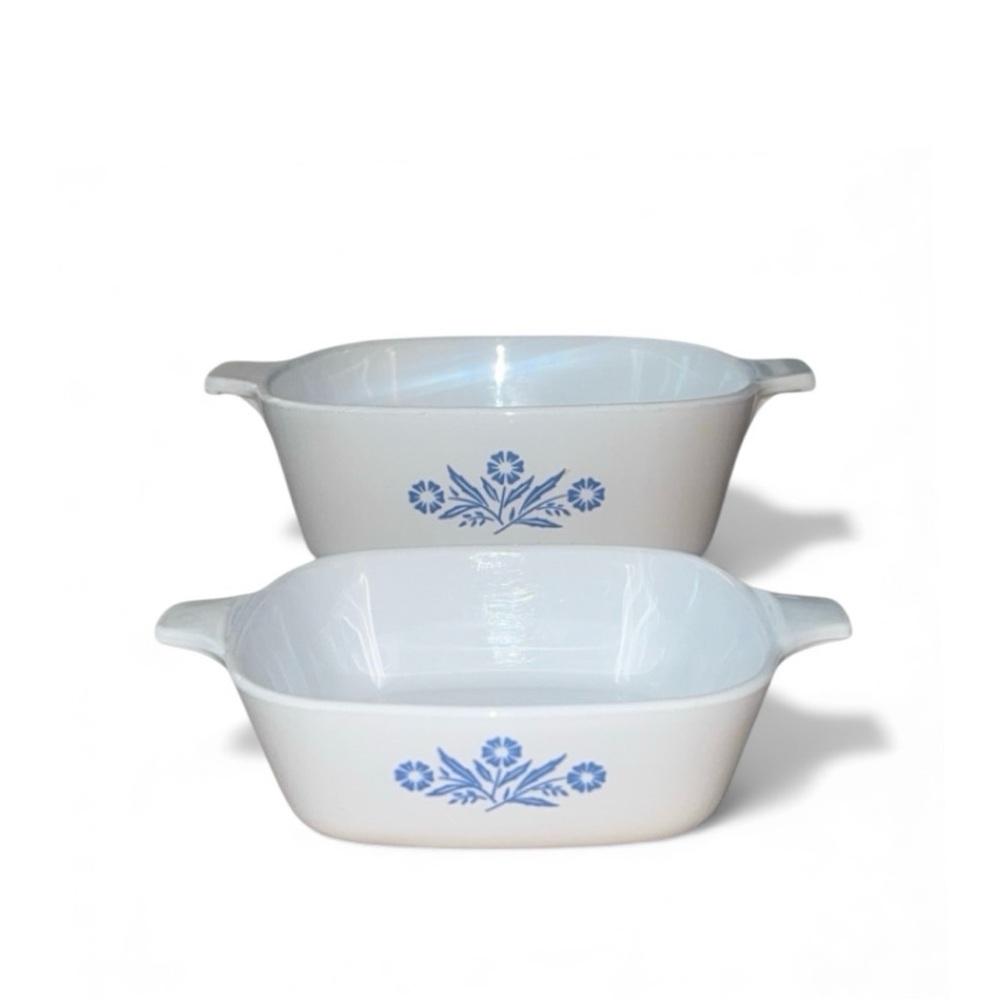 Set of 2 Corningware Vintage Iconic Blue Cornflower‎